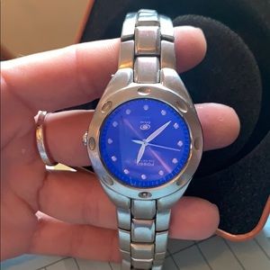 Men’s Fossil Blue AM-3345 Watch Dial 100m-330ft